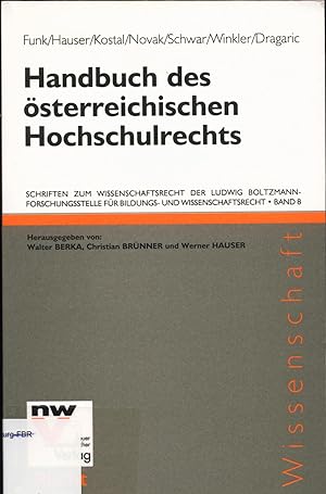 Bild des Verkufers fr Handbuch des sterreichischen Hochschulrechts zum Verkauf von avelibro OHG