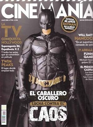 Seller image for Cinemana, 154. El caballero oscuro. Lucha contra el Caos.Especial 40 aos Batman en la gran pantalla. for sale by SOSTIENE PEREIRA