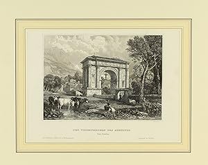 Bild des Verkufers fr Der Triumphbogen des Augustus bey Aosta". zum Verkauf von Antiquariat Peter Fritzen
