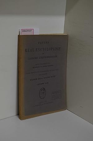 Seller image for Paulys Real Encyclopdie der classischen Altertumswissenschaft. Zweite Reihe (R-Z), 1. Halbband for sale by ralfs-buecherkiste