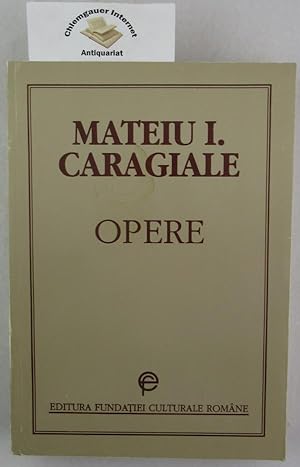 Image du vendeur pour Opere (Colectia Fundamente): ISBN 10: 9739155146ISBN 13: 9789739155144 mis en vente par Chiemgauer Internet Antiquariat GbR