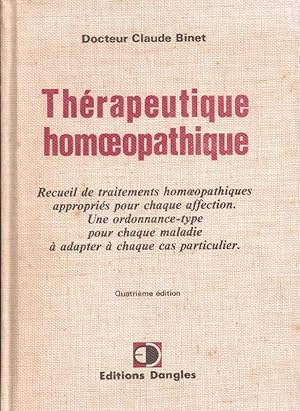 Thérapeutique homoepathique