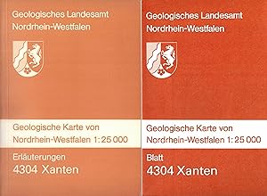 Bild des Verkufers fr Erluterungen zu Blatt 4304 Xanten (Geologische Karte von Nordrhein-Westfalen 1 : 25.000) + Grundkarte zum Verkauf von Paderbuch e.Kfm. Inh. Ralf R. Eichmann