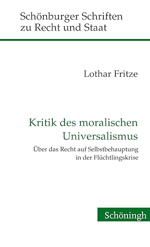 Bild des Verkufers fr Kritik des moralischen Universalismus zum Verkauf von moluna