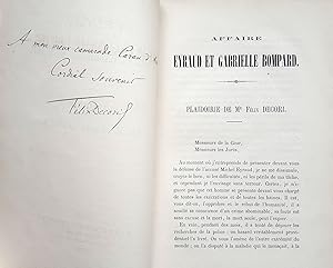 Affaire Eyraud et Gabrielle Bompard. Plaidoirie de Me Félix Decori.