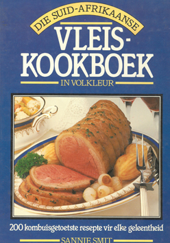 Die Suid-Afrikaanse Vleis Kookboek in Volkleur.