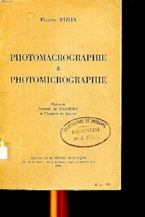 Seller image for Photomacrographie & photomicrographie for sale by Le-Livre