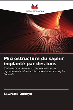 Image du vendeur pour Microstructure du saphir implant par des ions mis en vente par moluna