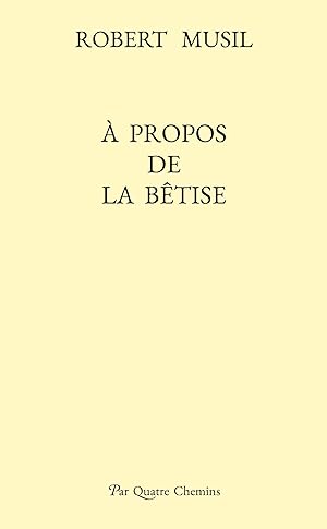 Seller image for  propos de la btise (dition bilingue allemand-franais) for sale by moluna