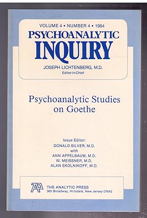 Immagine del venditore per Psychoanalytic Inquiry. Psychoanalytic Studies on Goethe. Volume 4, Number 4, 1984 venduto da CARDINAL BOOKS  ~~  ABAC/ILAB