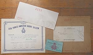Bild des Verkufers fr Air Force Amateur Radio System certificates and cards zum Verkauf von Attic Books (ABAC, ILAB)
