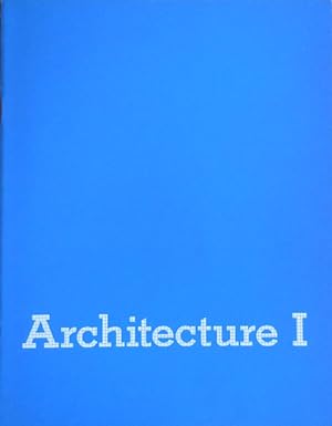 Immagine del venditore per Architecture I. venduto da Derringer Books, Member ABAA