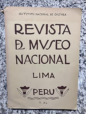 Imagen del vendedor de Revista del Museo National, Tomo XL a la venta por TribalBooks