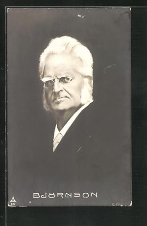 Bild des Verkufers fr Ansichtskarte Bjrnstjerne Bjrnson, der Dichter blickt den Betrachter an zum Verkauf von Bartko-Reher