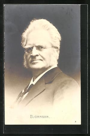 Bild des Verkufers fr Ansichtskarte Bjrnstjerne Bjrnson, der alte Dichter im Portrait zum Verkauf von Bartko-Reher