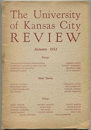 Immagine del venditore per The University of Kansas City Review - Volume XIX, Number 1, Autumn 1952 venduto da Between the Covers-Rare Books, Inc. ABAA