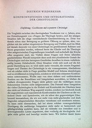 Seller image for Konfrontationen und Integrationen der Christologie. for sale by books4less (Versandantiquariat Petra Gros GmbH & Co. KG)