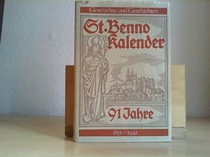 Bild des Verkufers fr 91 Jahre St. Benno Kalender. 1851-1941 Geschichte und Geschichten. zum Verkauf von Antiquariat im Schloss