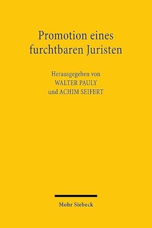 Seller image for Promotion eines furchtbaren Juristen : Roland Freisler und die Juristische Fakultt der Universitt Jena for sale by AHA-BUCH