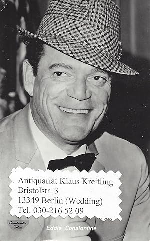 Bild des Verkufers fr Eddie Constantine - US-Amerikanischer Schauspieler und Snger ( 1917 - 1993 ) zum Verkauf von Klaus Kreitling