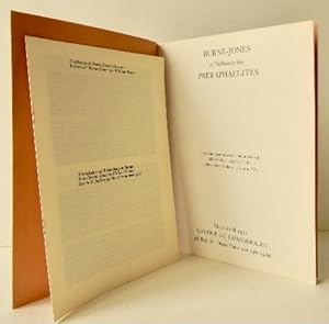 BURNE- JONES ET L INFLUENCE DES PRERAPHAELITES. Catalogue de l exposition présentée en 1972 à Par...