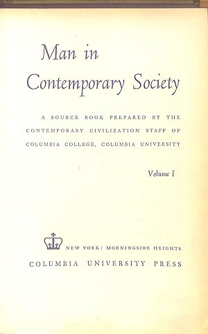 Seller image for Man in Contemporary Society. Vol. 1 & 2 for sale by WeBuyBooks