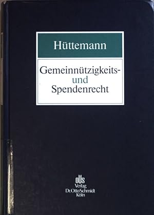 Imagen del vendedor de Gemeinntzigkeits- und Spendenrecht. a la venta por books4less (Versandantiquariat Petra Gros GmbH & Co. KG)
