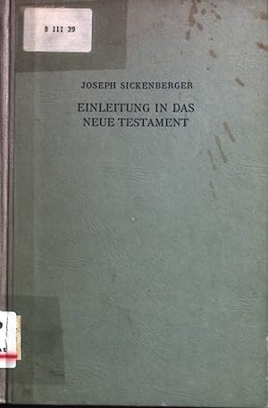 Seller image for Kurzgefasste Einleitung in das neue Testament. for sale by books4less (Versandantiquariat Petra Gros GmbH & Co. KG)
