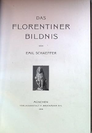 Bild des Verkufers fr Das Florentiner Bildnis. zum Verkauf von books4less (Versandantiquariat Petra Gros GmbH & Co. KG)