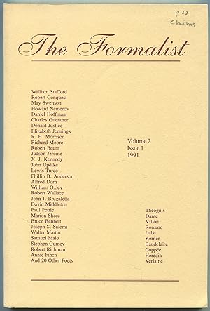 Bild des Verkufers fr The Formalist: A Journal of Metrical Poetry - Volume 2, Issue 1, 1991 zum Verkauf von Between the Covers-Rare Books, Inc. ABAA