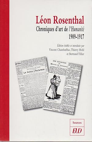 Bild des Verkufers fr Lon Rosenthal. Chroniques d'art de l'Humanit (1909-1917) zum Verkauf von Bcher bei den 7 Bergen