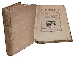 Image du vendeur pour Dizionario Ricciano ed anti-Ricciano mis en vente par Studio Bibliografico Imprimatur