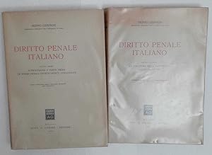 Diritto penale italiano . Volume I II