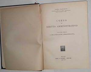 Corso di diritto amministrativo. Volume terzo. L' organizzazione amministrativa