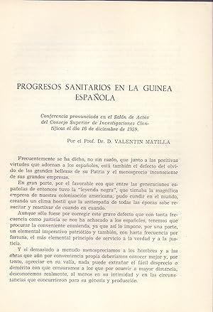 Image du vendeur pour PROCESOS SANITARIOS EN LA GUINEA ESPAOLA (EXTRAIDO ORIGINAL DEL AO 1960, ESTUDIO COMPLETO TEXTO INTEGRO, AFRICA) mis en vente par Libreria 7 Soles