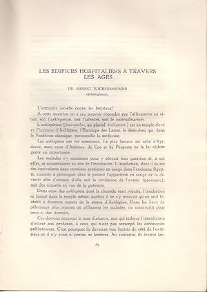 Image du vendeur pour LES EDIFICES HOSPITALIERS A TRAVERS LES AGES (EXTRAIDO ORIGINAL DEL AO 1956, ESTUDIO COMPLETO TEXTO INTEGRO) mis en vente par Libreria 7 Soles