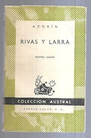 Imagen del vendedor de RIVAS Y LARRA a la venta por Desvn del Libro / Desvan del Libro, SL