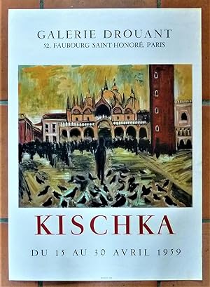 Seller image for Kischka. Affiche dite  l'occasion de l'exposition  la Galerie Drouant du 15 au 30 avril 1959 for sale by librairie sciardet