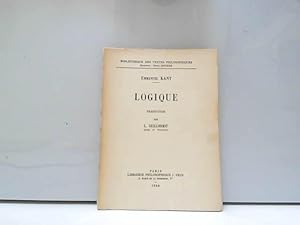 Immagine del venditore per Emmanuel Kant. Logique : ELogike. Traduction par L. Guillermit venduto da JLG_livres anciens et modernes