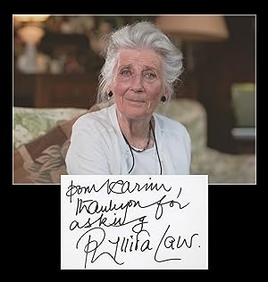 Seller image for Phyllida Law - Carte ddicace en personne - 1998 for sale by PhP Autographs