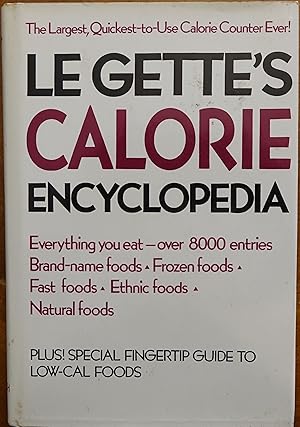 Bild des Verkufers fr Le Gette's Calorie Encyclopedia zum Verkauf von Faith In Print