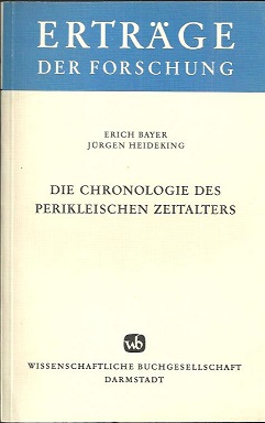 Die Chronologie des perikleischen Zeitalters.