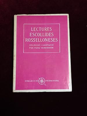 Imagen del vendedor de Lectures escollides rosselloneses a la venta por Llibreria Fnix