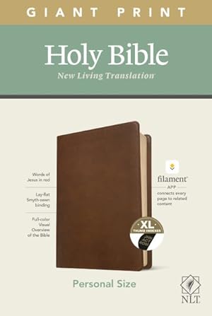 Seller image for Holy Bible : NLT, Rustic Brown, Leatherlike, Filament Enabled Edition Red Letter, Personal Size Giant Print Bible for sale by GreatBookPrices