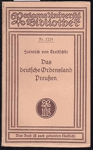 Seller image for Das Deutsche Ordensland Preuen for sale by Graphem. Kunst- und Buchantiquariat