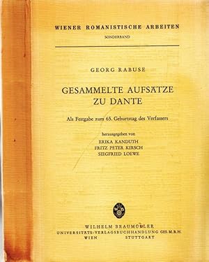 Gesammelte Aufsätze zu Dante. Als Festgabe zum 65. Geburtstag des Verfassers (= Wiener Romanistis...