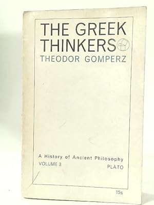 Bild des Verkufers fr Greek Thinkers zum Verkauf von World of Rare Books