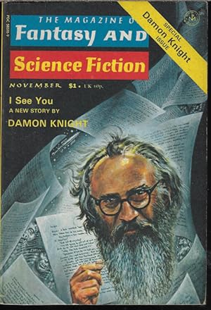 Immagine del venditore per The Magazine of FANTASY AND SCIENCE FICTION (F&SF): November, Nov. 1976 ("Special Damon Knight Issue") venduto da Books from the Crypt