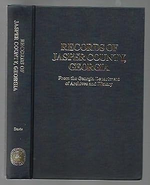 Seller image for Records of Jasper County, Georgia from the Georgia Department of Archives and History for sale by K. L. Givens Books