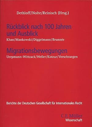 Bild des Verkufers fr Rckblick nach 100 Jahren und Ausblick Migrationsbewegungen zum Verkauf von avelibro OHG